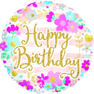 Happy Birthday Glitter Font